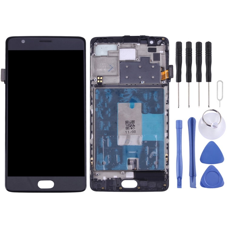 For OnePlus 3 / A3003 Digitizer Full Assembly with Frame OEM LCD Screen