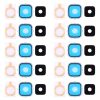 For Galaxy Alpha / G850 10pcs Back Camera Bezel & Lens Cover with Sticker