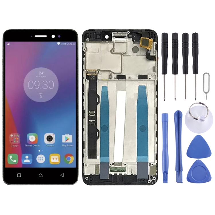 LCD Screen and Digitizer Full Assembly with Frame for Lenovo K6 Power