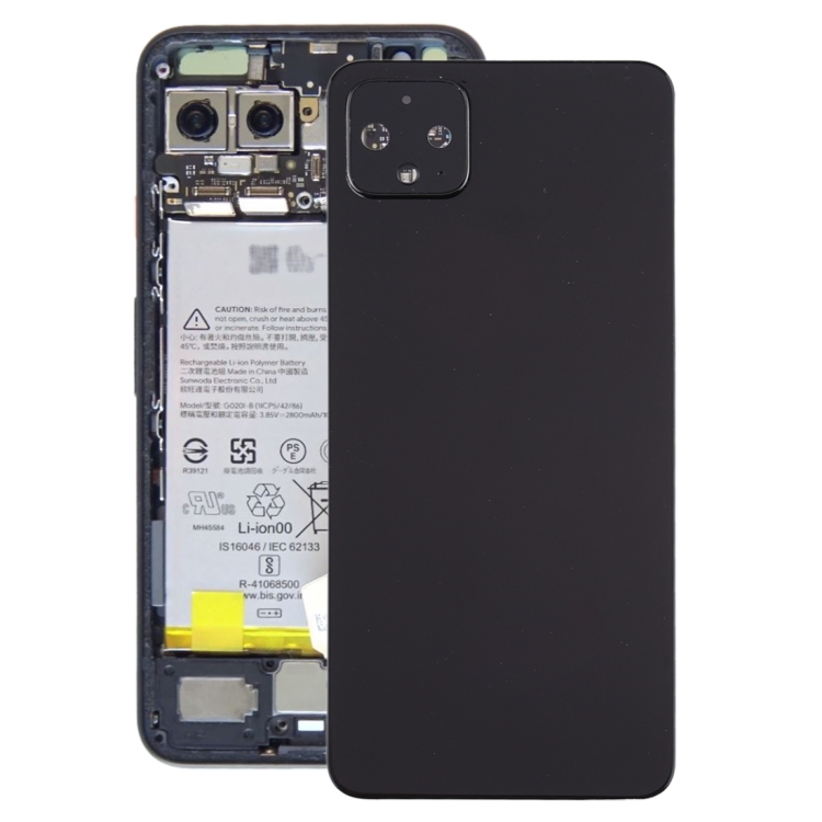 Battery Back Cover with Camera Lens Cover for Google Pixel 4