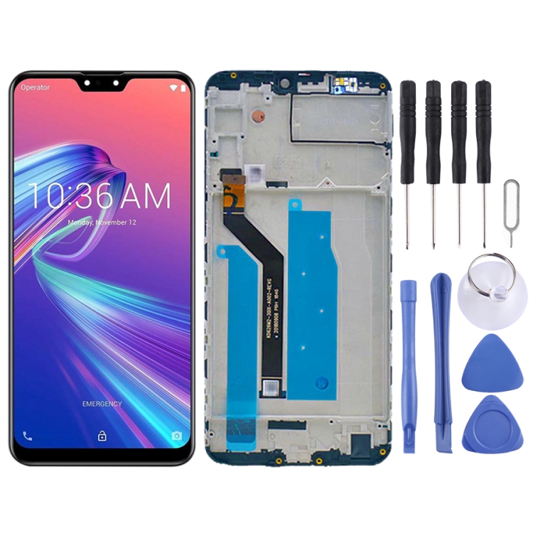 LCD Screen and Digitizer Full Assembly with Frame for Asus Zenfone Max Pro M2 ZB631KL X01BDA