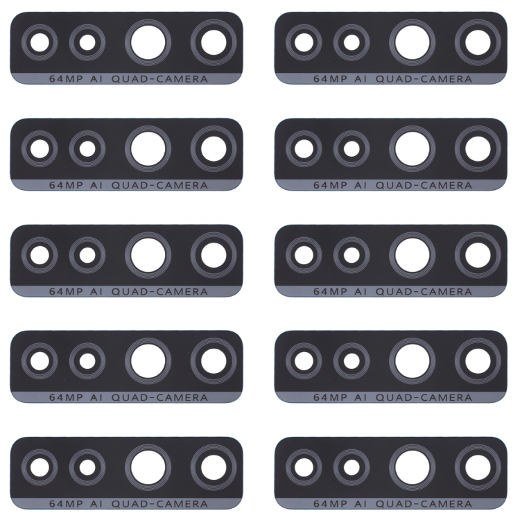 For Huawei P40 Lite 5G / Nova 7 SE 10pcs Back Camera Lens