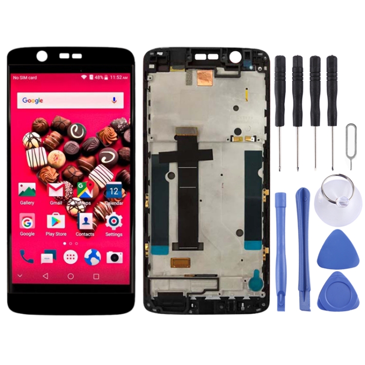 LCD Screen and Digitizer Full Assembly with Frame for ZTE Axon 7 Mini / B2017 / B2017G