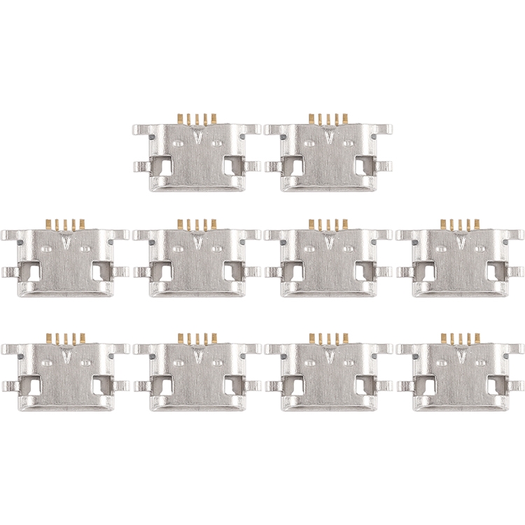 For Meizu Meilan Max / M5 / Meilan E / Note 6 / M3 Max 10pcs Charging Port Connector