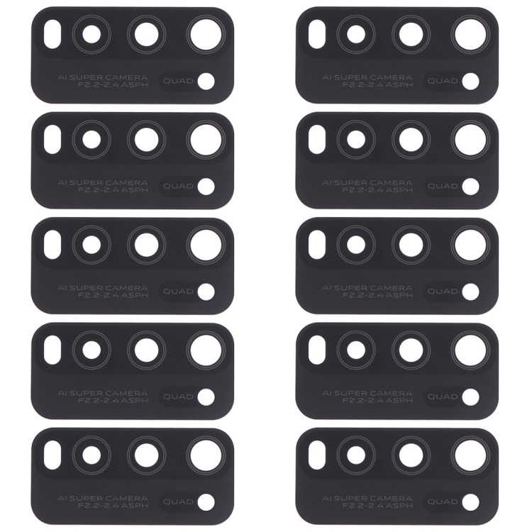For Vivo Y50 1935, V1965A / Vivo Y30 1938 10pcs Back Camera Lens