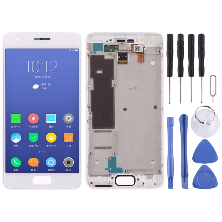 LCD Screen and Digitizer Full Assembly with Frame for Lenovo ZUK Z2