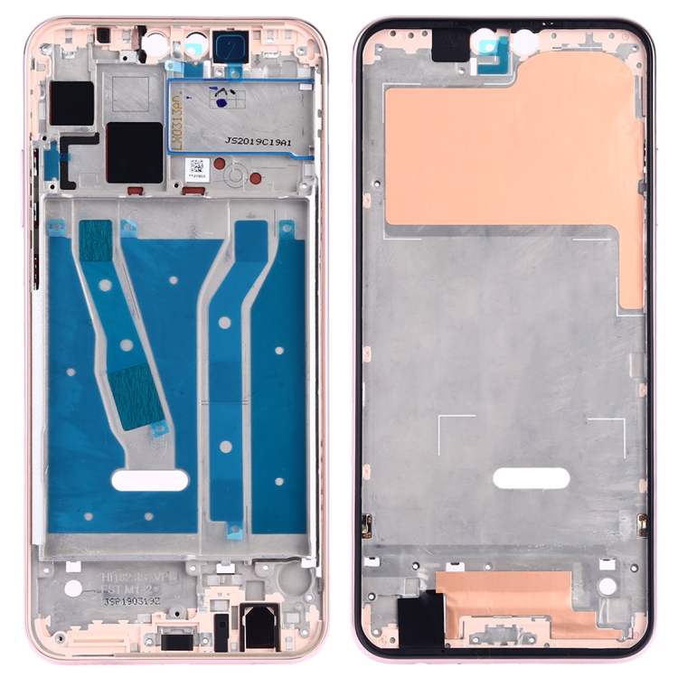 Front Housing LCD Frame Bezel Plate with Side Keys for Huawei Y9 (2019)