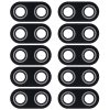 10 PCS Back Camera Lens Cover for Asus ZenFone Max Plus(M1) X018DC Pegasus 4s ZB570TL 5.7 inch (Black)