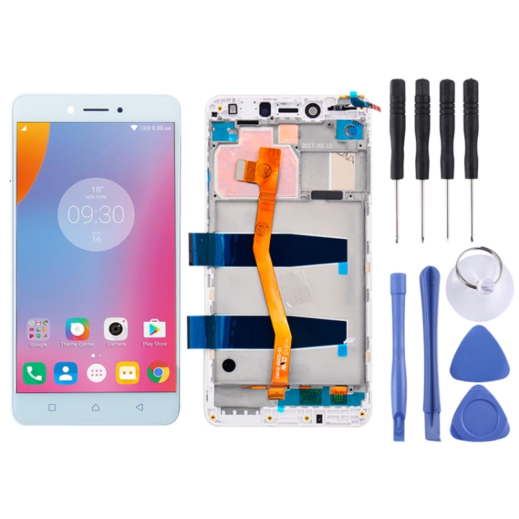 LCD Screen and Digitizer Full Assembly with Frame for 5.5 inch Lenovo K6 Note K53a48