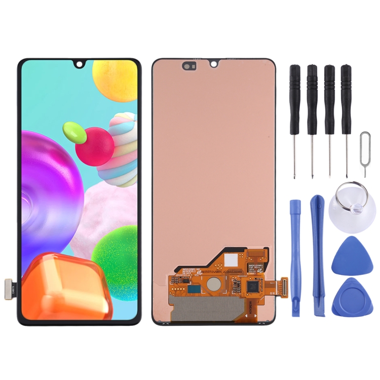Super AMOLED Material LCD Screen and Digitizer Full Assembly for Samsung Galaxy A41