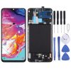 Original Super AMOLED Material LCD Screen and Digitizer Full Assembly with Frame for Galaxy A70