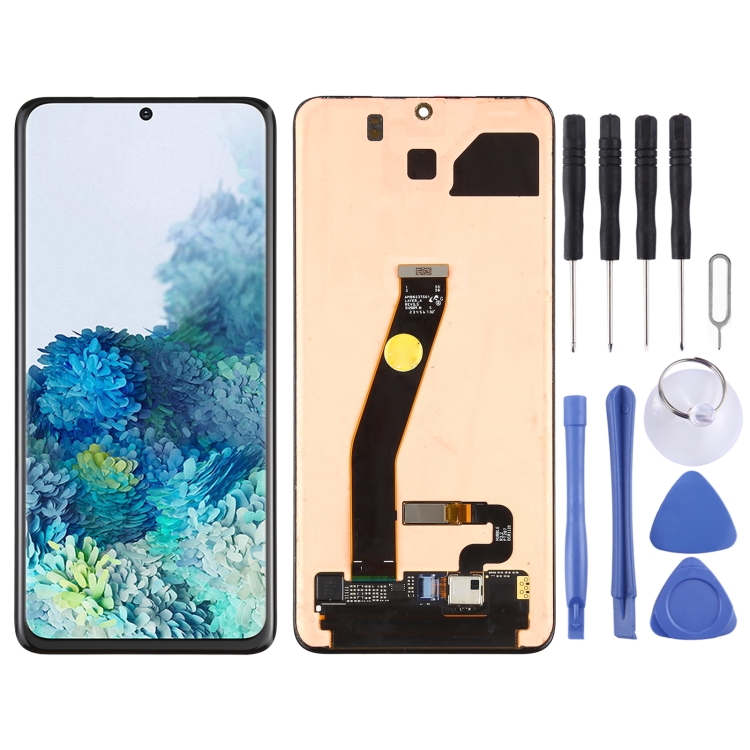 Original Dynamic AMOLED Material LCD Screen and Digitizer Full Assembly for Galaxy S20 4G