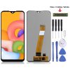 Original PLS TFT Material LCD Screen and Digitizer Full Assembly (Flex Cable Wide) for Samsung Galaxy A01