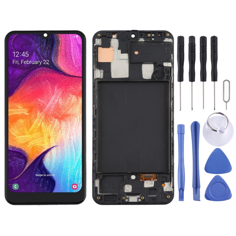 TFT Material LCD Screen and Digitizer Full Assembly With Frame for Samsung Galaxy A50 (US Edition) SM-A505U