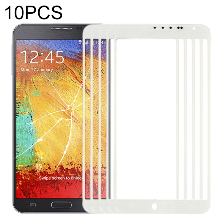 For Samsung Galaxy Note 3 Neo / N7505 10pcs Front Screen Outer Glass Lens
