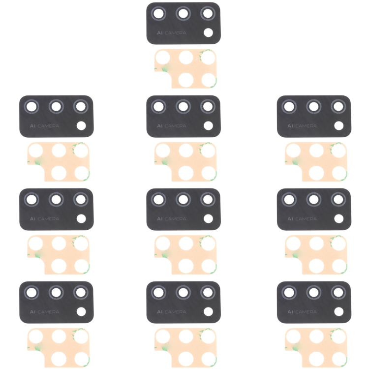 For Samsung Galaxy M02S SM-M025 10pcs Back Camera Lens