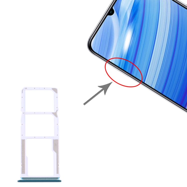 SIM Card Tray + SIM Card Tray + Micro SD Card Tray for Xiaomi Redmi 10X 4G / Redmi Note 9