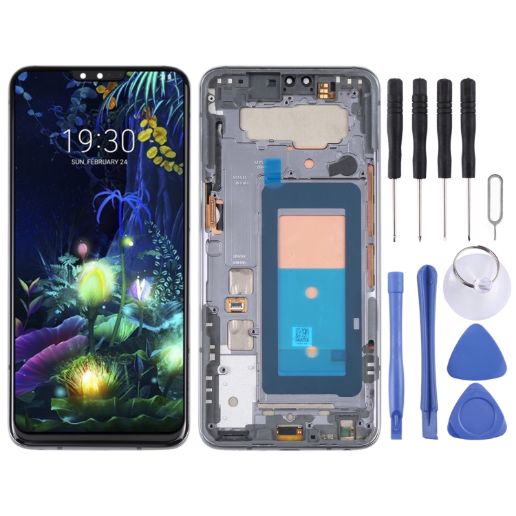 LCD Screen and Digitizer Full Assembly With Frame for LG V50 ThinQ 5G LM-V500 LM-V500N LM-V500EM LM-V500XM LM-V450PM LM-V450