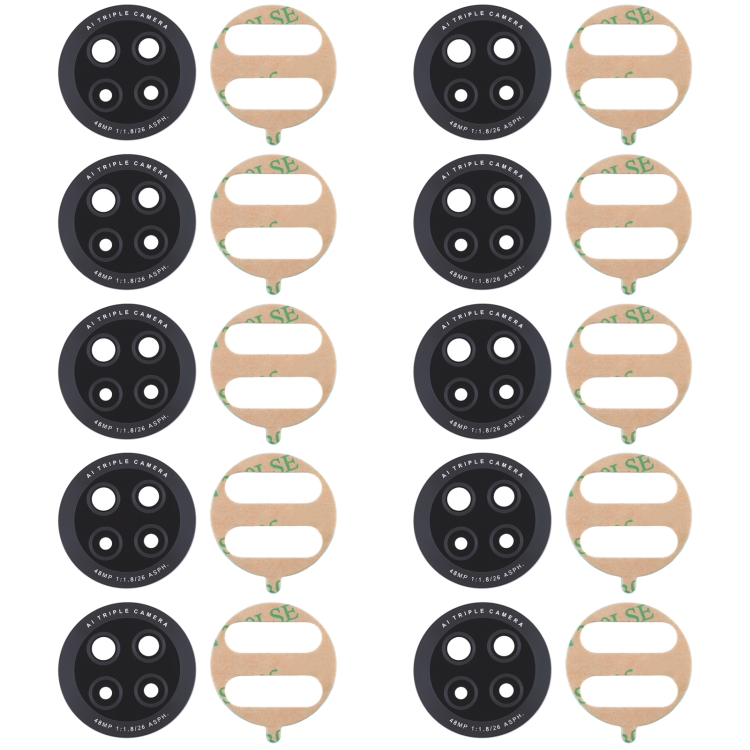 For Huawei Y9a / Enjoy 20 Plus 5G 10pcs Back Camera Lens
