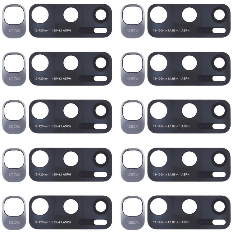 10 PCS Back Camera Lens for Xiaomi Mi 10 Ultra / M2007J1SC