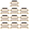 10 PCS Charging Port Connector for Xiaomi Redmi Note 9S / Redmi Note 9 Pro Max / Redmi Note 9 Pro (India) / Note 10 Lite