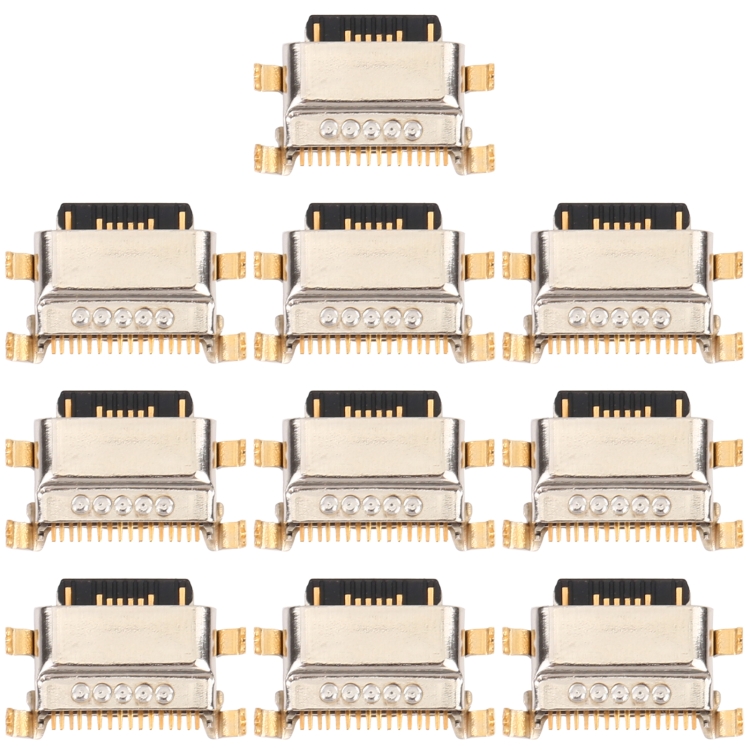 10 PCS Charging Port Connector for Xiaomi Redmi Note 9/Redmi 10X 4G