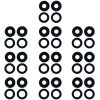 For OPPO Reno4 SE/A93 4G/OPPO Reno4 F/Reno4 Lite/F17 Pro PEAT00 PEAM00 10pcs Back Camera Lens