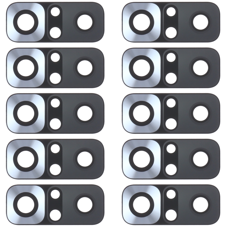 10 PCS Back Camera Lens for Xiaomi Redmi Note 10 4G M2101K7AI M2101K7AG