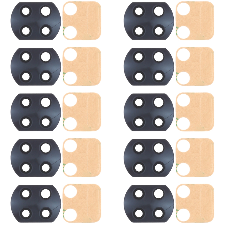 10 PCS Back Camera Lens for Xiaomi Redmi Note 9T 5G M2007J22G