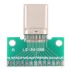 Double-sided Positive and Negative Type C Male Test Board USB 3.1 with PCB 24pin Welded
