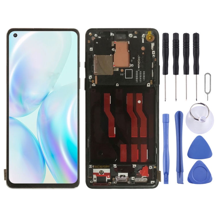 For OnePlus 8 IN2013 2017 2010 Digitizer Full Assembly With Frame Original LCD Screen