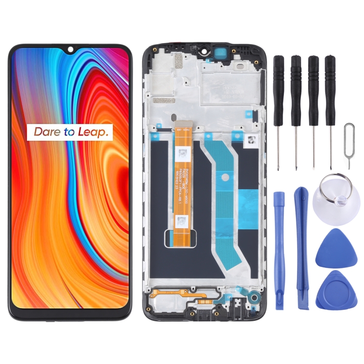 LCD Screen and Digitizer Full Assembly With Frame for OPPO Realme C3 / C3i RMX2027 RMX2020 RMX2021