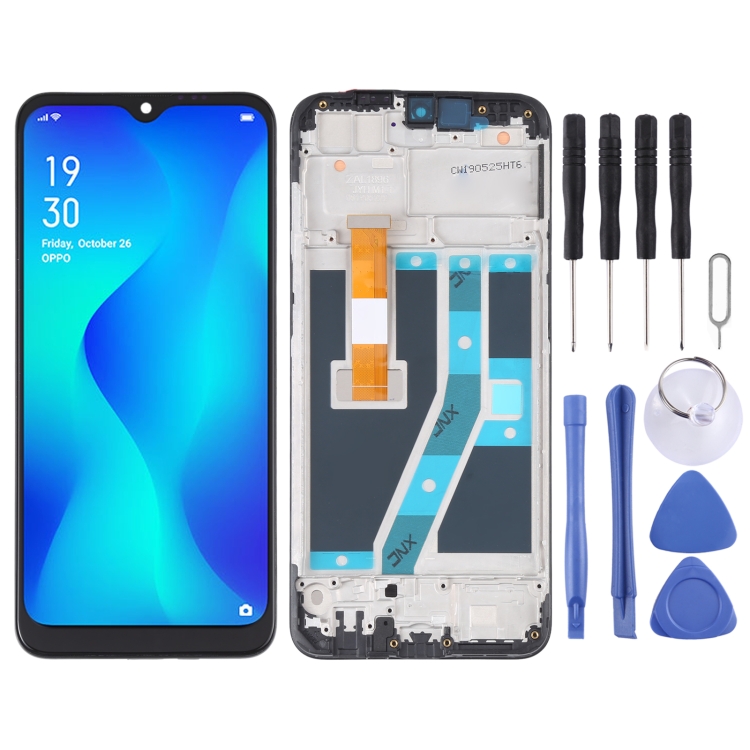 LCD Screen and Digitizer Full Assembly With Frame for OPPO Realme C2 / A1k