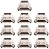 For vivo X60 Pro V2046, V2047A, V2047 10pcs Charging Port Connector