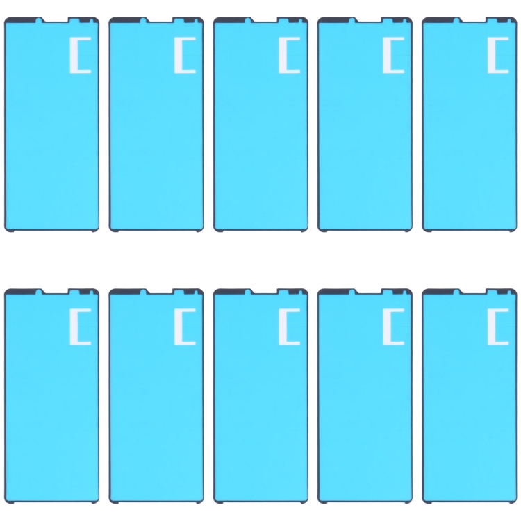 10 PCS Original Front Housing Adhesive for Sony Xperia 10 III / Xperia 10 II