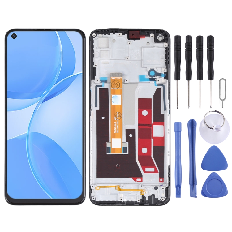 Original LCD Screen and Digitizer Full Assembly With Frame for OPPO A53 5G PECM30 PECT30