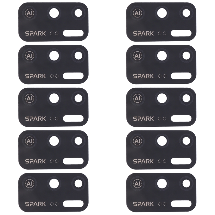 For Tecno Spark 5 Air KD6a 10pcs Back Camera Lens