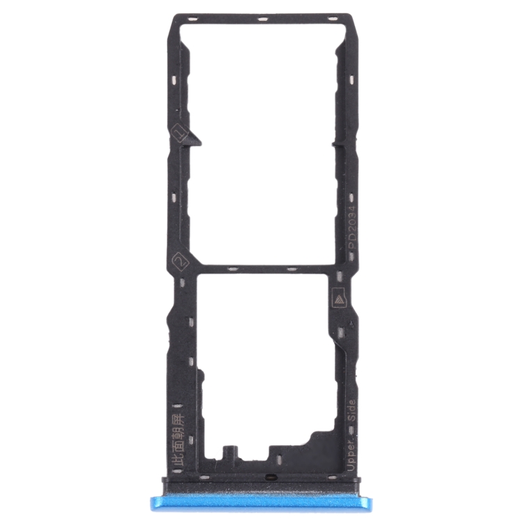 For vivo Y12S 2021 / Y12a V2069 SIM Card Tray + SIM Card Tray + Micro SD Card Tray