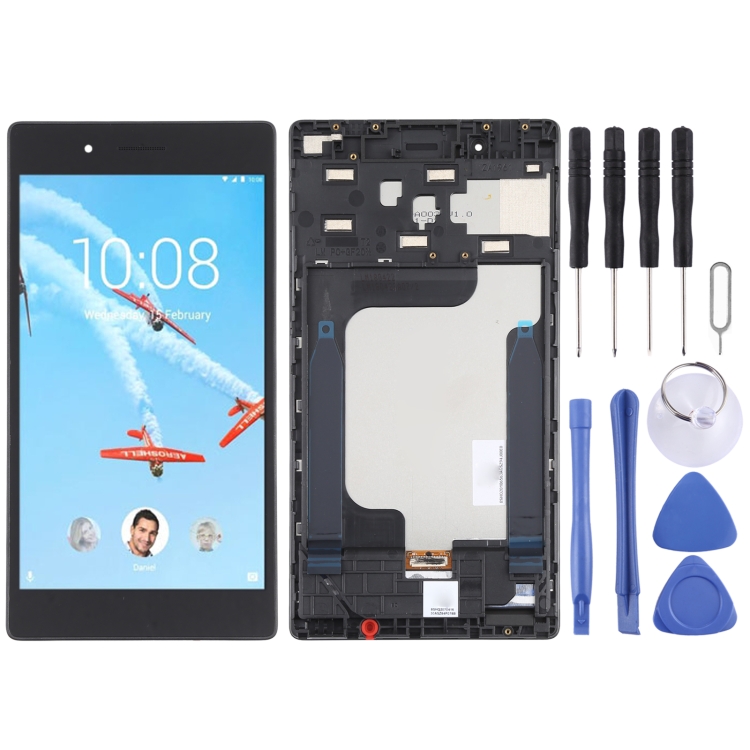 LCD Screen and Digitizer Full Assembly with Frame for Lenovo Tab 7 Essential TB-7304F TB-7304i