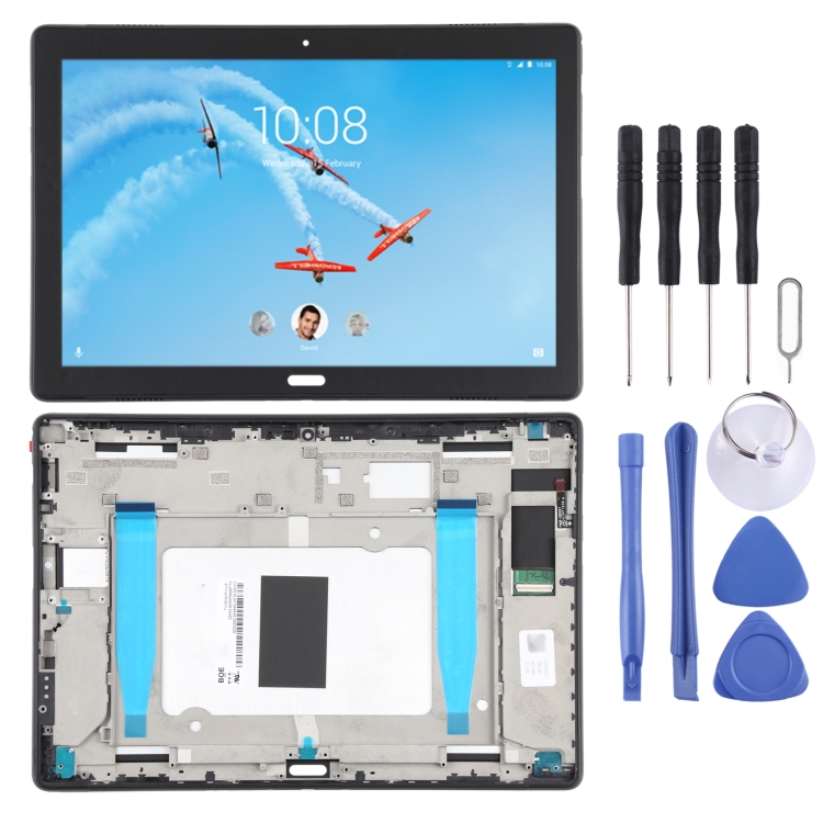 LCD Screen and Digitizer Full Assembly with Frame for Lenovo Tab P10 TB-X705, TB-X705L, TB-X705F, TB-X705N