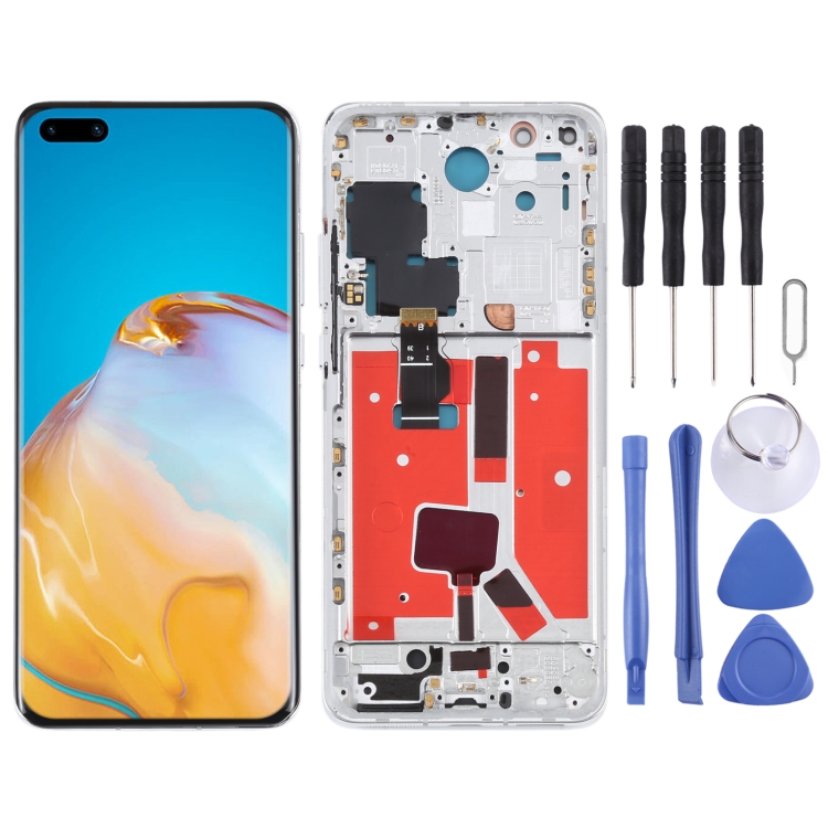 Original LCD Screen For Huawei P40 Pro Digitizer Full Assembly with Frame