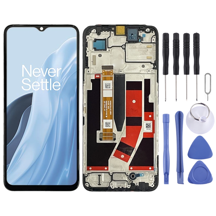 IPS LCD Screen for OnePlus Nord N300 Digitizer Full Assembly with Frame