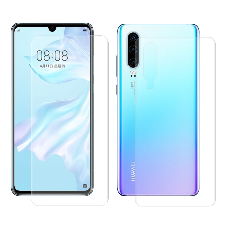 ENKAY Hat-Prince 0.1mm 3D Full Screen Protector Explosion-proof Hydrogel Film Front + Back for Huawei P30