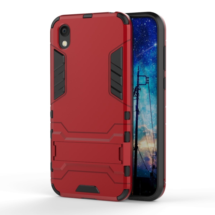 Shockproof PC + TPU Case for Huawei Honor 8S , with Holder