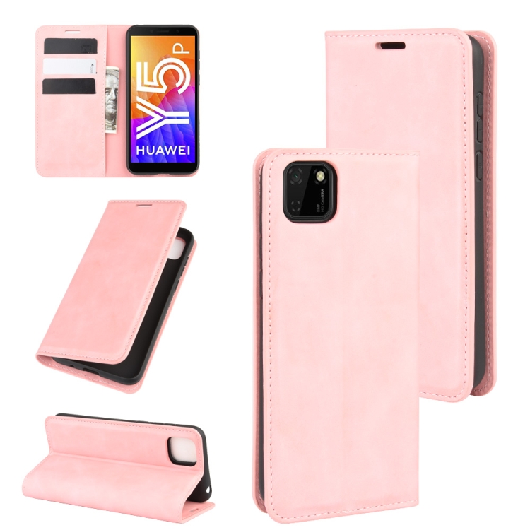 For Huawei Y5p/Honor 9SRetro-skin Business Magnetic Suction Leather Case with Holder & Card Slots & Wallet