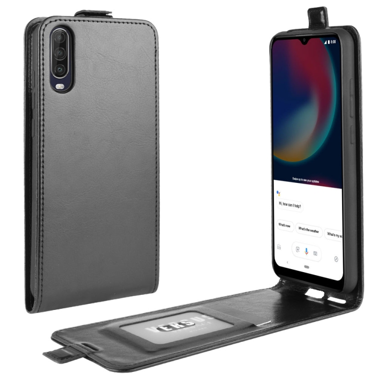 For Wiko view 4/ 4 lite R64 Texture Single Vertical Flip Leather Protective Case with Card Slots & Photo Frame