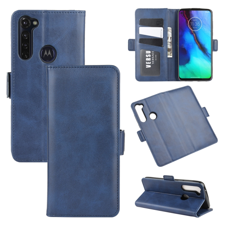 For Motorola Moto G Stylus Dual-side Magnetic Buckle Horizontal Flip Leather Case with Holder & Card Slots & Wallet