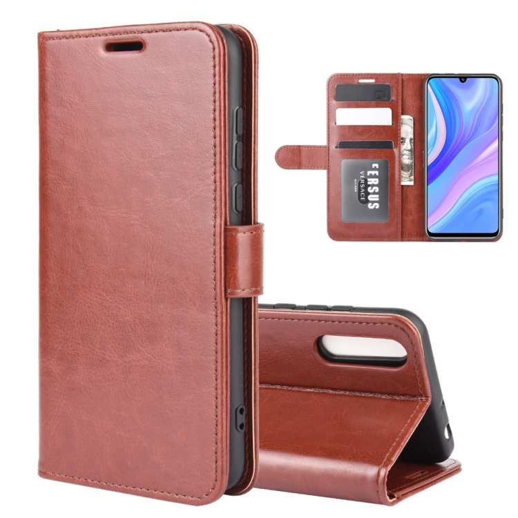 For Huawei Y8p/Enjoy 10s R64 Texture Single Horizontal Flip Protective Case with Holder & Card Slots & Wallet& Photo Frame