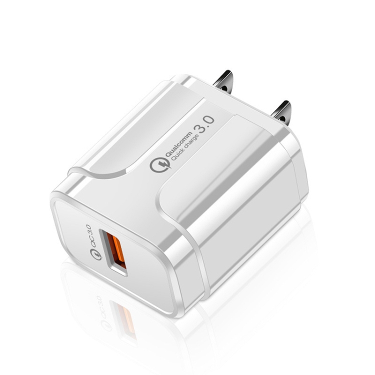 Portable QC3.0 18W USB Port Universal Quick Charging Charger, US Plug