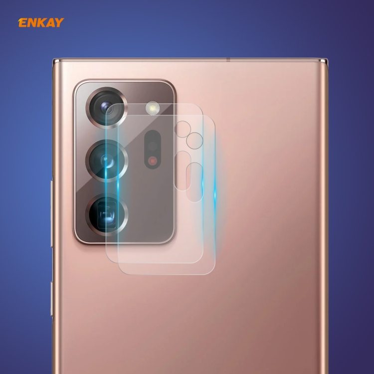 2 PCS Hat-Prince ENKAY 0.2mm 9H 2.15D Round Edge Rear Camera Lens Tempered Glass Film Protector